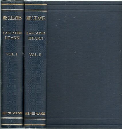 Miscellanies. Articles and stories now first collected by Albert Morrell. HEARN, Lafcadio
