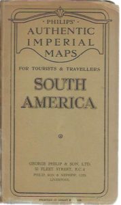 Philips' authentic imperial maps for tourists & travellers South America. Scale 1:12,000,000 (192 miles = 1 inch). SOUTH-AMERICA