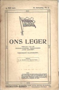 Ons Leger. 15 mei 1920 - 6e Jaargang, No. 6. Officieel orgaan van Nederlandsche Vereeniging ''Ons Leger''. Verschijnt Maandelijks. WILTON, F.M. & J. van de WALL [Redactie]