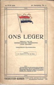 Ons Leger. 15 juni1919 - 5e Jaargang, No. 7. Officieel orgaan van Nederlandsche Vereeniging ''Ons Leger''. Verschijnt Maandelijks. WILTON, F.M. & J. van de WALL [Redactie]