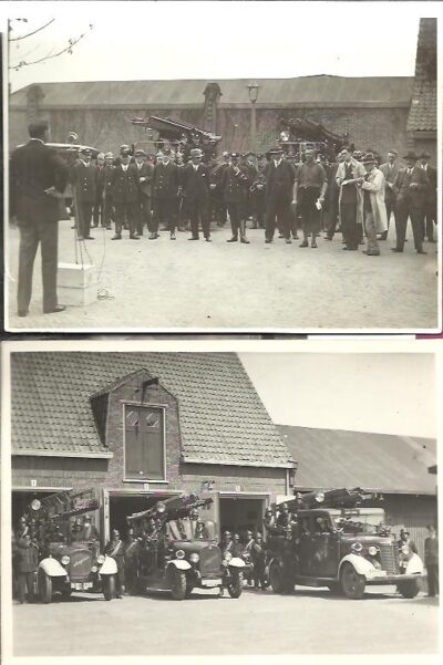 1907-1947. Gedenkboek ter gelegenheid van het 40-jarig bestaan der Hilversumse brandweer + 4 originele foto's. [HILVERSUM - BRANDWEER]