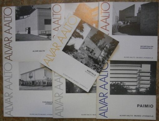 Alvar Aalto - Architecture by Alvar Aalto  no. 1 - no. 6 + no. 9. - together 7 parts - [published by] Alvar Aalto - Museo Jyväskylä. AALTO, Alvar