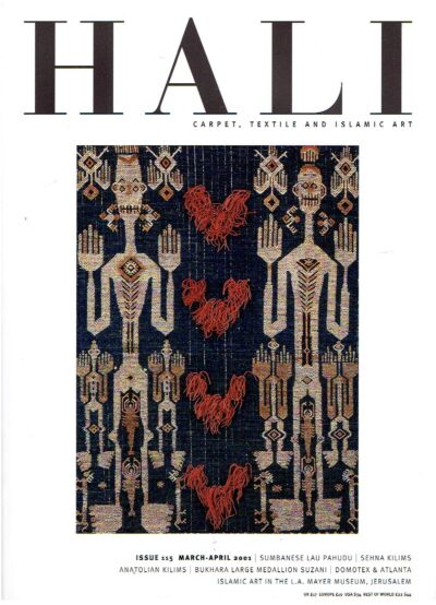 HALI - Carpet, Textile and Islamic Art. - Issue 115 March-April 2001 - issue 127 March-April 2003. Together 13 issues. SHAFFER, Daniel [Ed.]