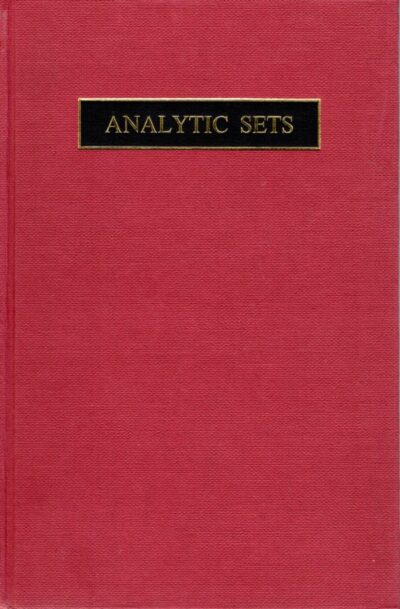 Analytic Sets. ROGERS, C.A., J.E. JAYNE, C. DELLACHERIE, F. TOPSOE, J. HOFFMAN-JORGENSEN, D.A. MARTIN, A.S. KECHRIS & A.H. STONE