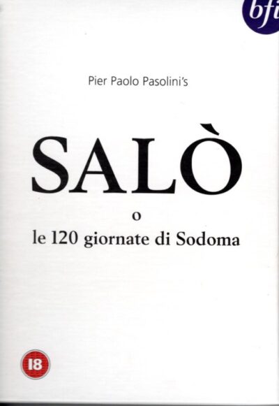 DVD - Pier Paolo Pasolini - Salò o le 120 giornate di Sodomo. PASOLINI, Pier Paolo