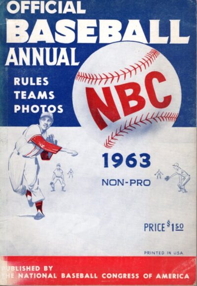 Official Baseball Annual 1963. Rules-Teams-Photos. Non-Pro.