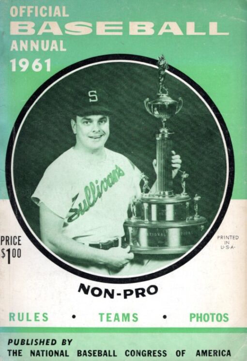 Official Baseball Annual 1961. Rules-Teams-Photos. Non-Pro.