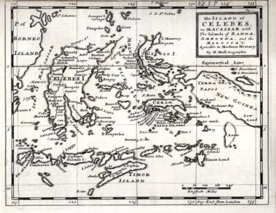 The Island of Celebes, or Macassar with The Islands of Banda, Amboyna, and the Molucca's. Agreable to Modern History By H. Moll Geographer. MOLL, Herman - MAP