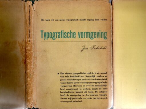 Typografische vormgeving. TSCHICHOLD, Jan