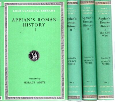 Appian's Roman History - With an English translation by Horace White - In four volumes. [4-volume set]. APPIAN