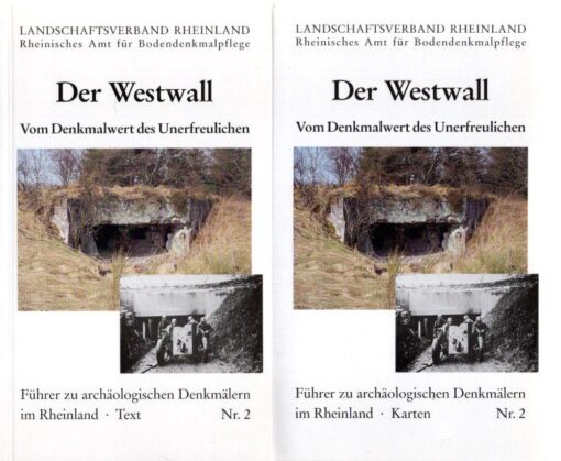 Der Westwall - Vom Denkmalwert des Unerfreulichen. Text + Karten - [Two-volume set]. WILLEMS, Willem & Harald KOSCHIK [Hrsg.]