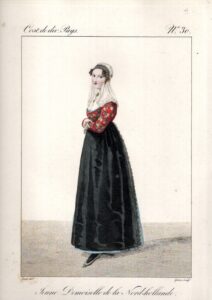 Jeune Demoiselle de la Nord-hollande. LANTE, Louis Marie & Georges-Jacques GATINE